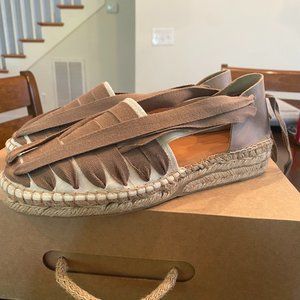 Naguisa Espadrilles, Tan, Size 39 (Anthropologie)
